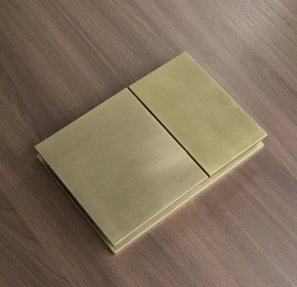 Панель змиву Koer KT-0610-12 240x160x32mm пластикова, квадратна ( матове золото) — Photo 1