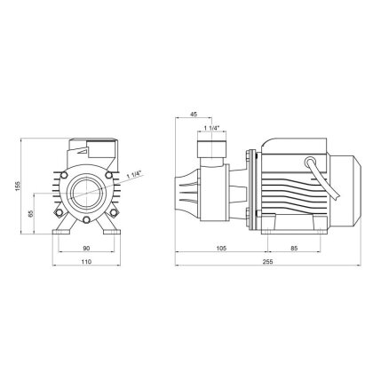 Насос поверхневий вихровий Thermo Alliance QBm60 0,37 кВт — Photo 1