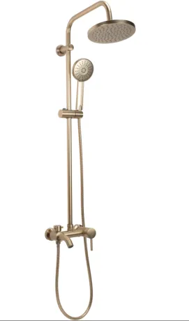 Душовий гарнітур REA LUIS BRUSHED GOLD матове золото з виливом — Photo 6