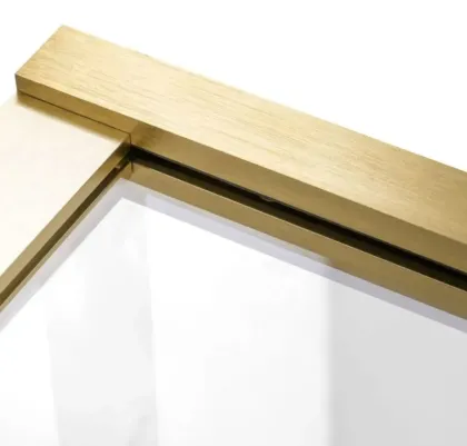Шторка для ванни REA ELEGANT 70 BRUSHED GOLD постійна — Photo 5