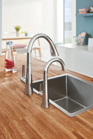 Змішувач для кухні з висувним виливом Grohe Zedra (32294002) — Photo 10