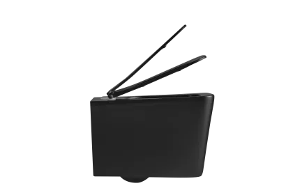 Унітаз підвісний Mixxus Premium Quadro-0302-R Black 530x360x365mm, система змиву RIMLESS (MP6455) — Photo 3