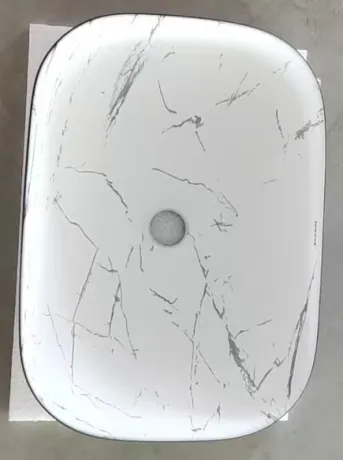 Раковина накладна MIXXUS PREMIUM DIVERSE-0112 MARBLE-BLACK 455х325х135mm (MP6541) — Photo 6