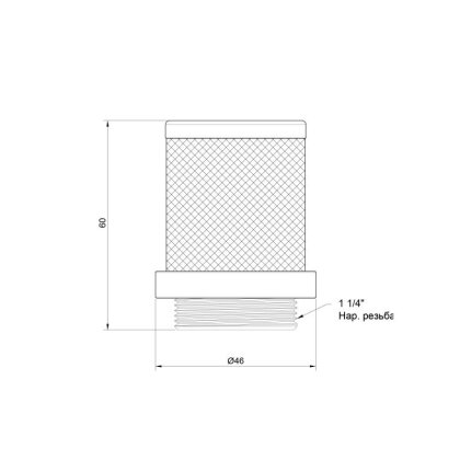 Сітка зворотного клапана SD Plus 1&quot; 1/4 SD245W32 — Photo 1