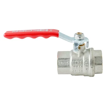 Кран кульовий ГГВ Koer Extreme KE.214-20 - 3/4" FF ручка "важіль" червона (KR5745) — Photo 2