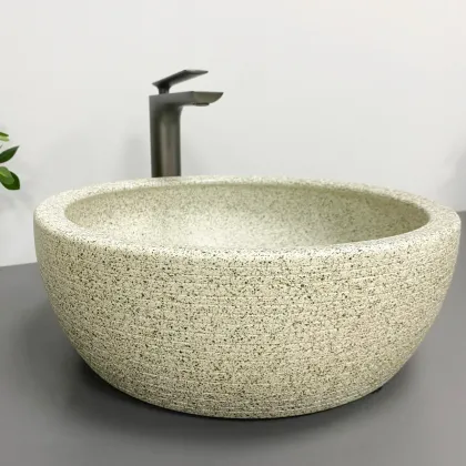 Умивальник (раковина) VBI CORRIDONIA BEIGE STONE MATT накладний — Photo 3
