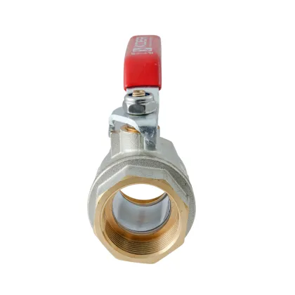 Кран кульовий ГГВ Koer Extreme KE.214-32 - 1 1/4" FF ручка "важіль" червона (KR5747) — Photo 1