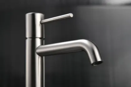 IMEX MONZA BRUSHED NICKEL Змішувач для умивальника, матовий нікель — Photo 2