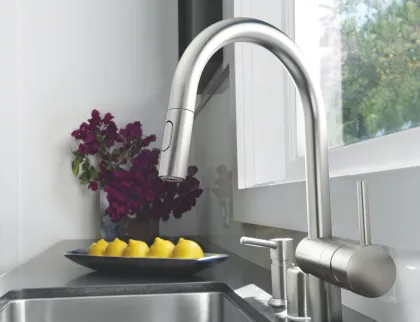 Змішувач для кухні з висувним виливом Grohe Minta (32321DC2) — Photo 2