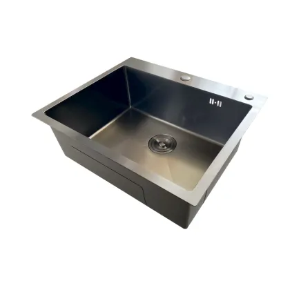 Мийка Mixxus MH6050 Micro Decor Graphite (3.0/0.8) з нерж. сталі (колір графіт) (MI8221) — Photo 1