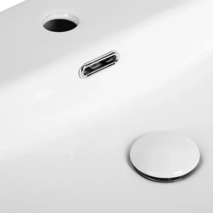 Раковина підвісна-накладна Mixxus Premium  QUADRO-0203 500x420x130mm (отвір під змішувач, перелив) (MP6718) — Photo 3