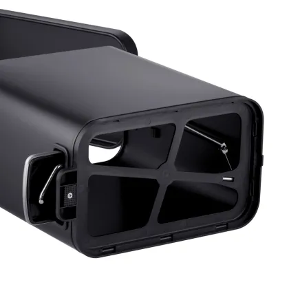 Відро для сміття з плавним закриттям прямокутне Mixxus Premium Quadro-TC0105 Black 5 л колір чорний (MI7061) — Photo 4