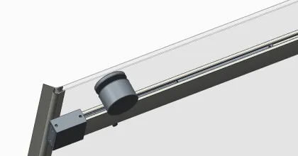 Двері в нішу Koer SR SD01-120x200-TR-12 прозоре скло Easy Clean 8мм, матове золото (KR5377) — Photo 15