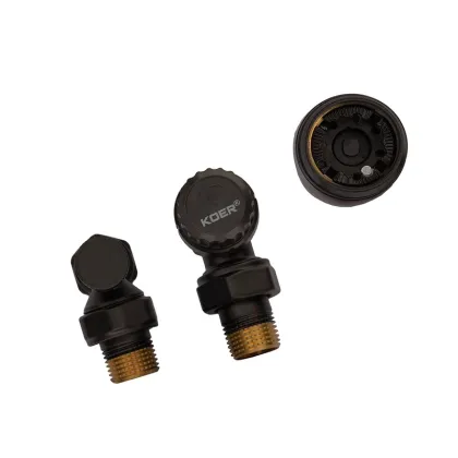 Комплект для підключення радіатора Koer SET-24.Black - 1/2'' кутовий з термоголовкою (KR5283) — Photo 5