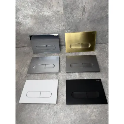 Панель змиву Koer KT-0608-01 240x160x10mm пластикова, закруглена (хром) — Photo 1