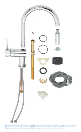 Змішувач для кухні з висувним виливом Grohe Minta (32321002) — Photo 3