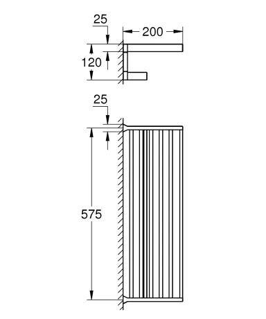 Поличка для рушників Grohe Selection Cube (40804000) — Photo 1