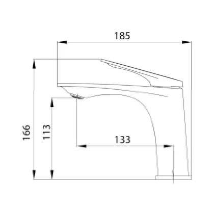 Змішувач для раковини Qtap Vlasta New QTVLA270CRM45640 Chrome — Photo 1