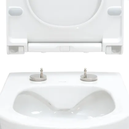 ALTEA Rimless унитаз подвесной (53*35,5*40см, в комплекте с сидением Duroplast Slim slow-closing) — Photo 5