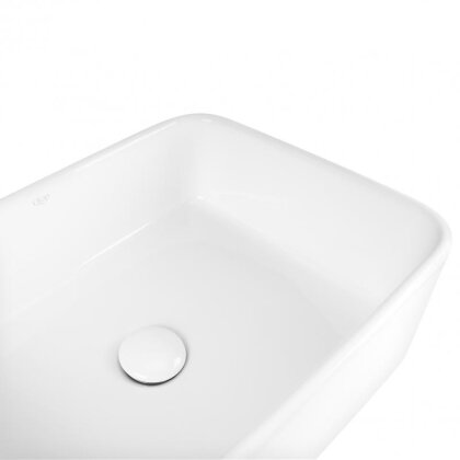 Раковина-чаша Qtap Tern 500х370х200 White з донним клапаном QT1711A048W — Photo 4