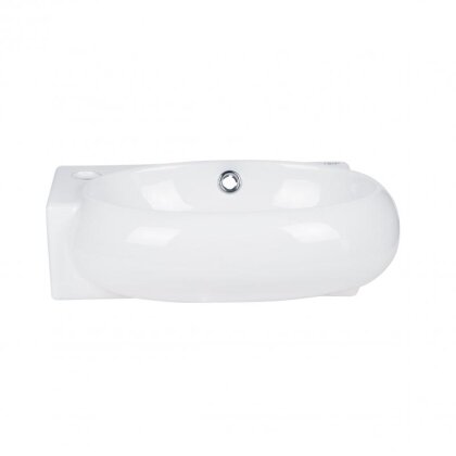 Раковина Qtap Leo 430x290x140 White з донним клапаном QT11115011LW — Photo 2