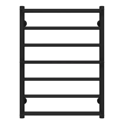 Рушникосушарка водяна Ladder П7 500х700 Deffi нержавіюча сталь (Чорний, Бокове ліве підключення)