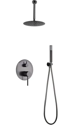 IMEX MONZA BLACK GUN METAL Набір для душу, PVD графіт