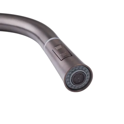 Змішувач для кухні з висувним виливом Mixxus Premium PULL 014 GRAPHITE (MI6959) — Photo 4