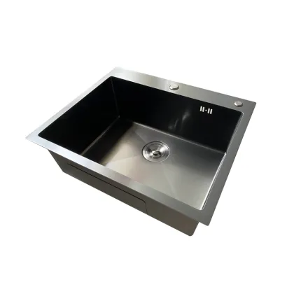 Мийка Mixxus MH5843 Micro Decor Graphite (3.0/0.8) з нерж. сталі (колір графіт) (MI8217) — Photo 2