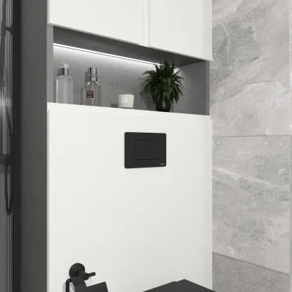 CUBE M панель змиву чорна black matt — Photo 2
