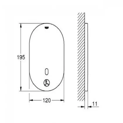 Змішувач для душу безконтактний Grohe Eurosmart Cosmopolitan (36415000) — Photo 1
