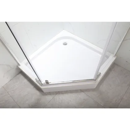 Душова кабіна з низьким піддоном MIXXUS LINES SCT01-90x90x198-TR CHROME прозоре скло 6мм NEW (в 2 ящ) (MI8370) — Photo 4