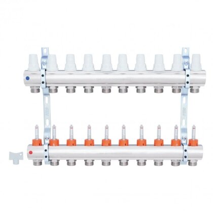 Колектор Icma 1&quot; 10 виходів, з витратомірами №K013 — Photo 2