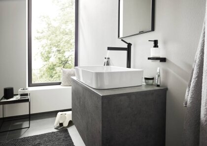 Дозатор рідкого мила HANSGROHE ADDSTORIS 41745670, чорний — Photo 2