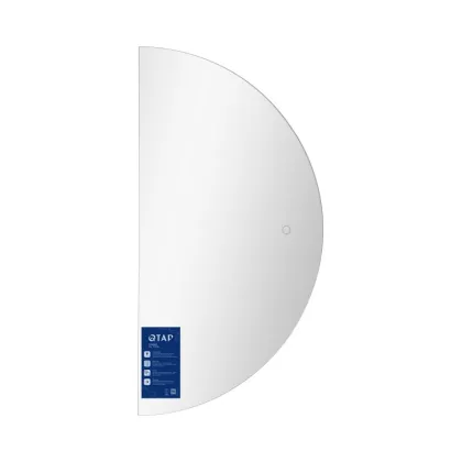 Дзеркало Qtap Taurus HR800 з LED-підсвічуванням Touch, з антизапотіванням, з димером, рег. темп. кольору (3000-6500K) QTTAUHR800 — Photo 2