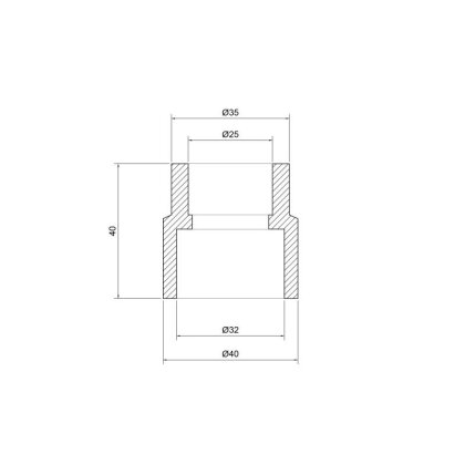 Муфта PPR Thermo Alliance 32х25 — Photo 1