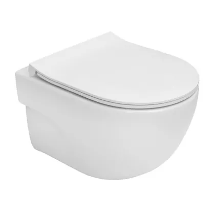 MERIDIAN Rimless унітаз підвісний CPT, в комплекті з сидінням Urea/Duroplast Slim, slow closing (48см)