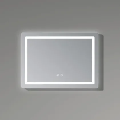 Дзеркало Qtap Mideya (DC-F614) 700х500 з LED-підсвічуванням Touch, з антизапотіванням, димером, рег. яскравості QT2078NCF07050W — Photo 3