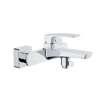 Змішувач для ванни Qtap Tern (c душевым гарнитуром) QTTER259CRM47586 Chrome