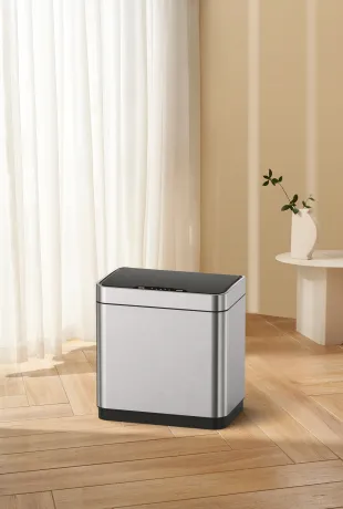 Відро для сміття сенсорне прямокутне Koer TC-020312-02 12 л колір нержавійка (KR5586) — Photo 2
