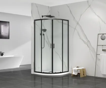 Душова кабіна без піддону Mixxus Premium DIVERSE SC01-90x90x195-TR Black прозоре скло 5мм (MI6860) — Photo 2