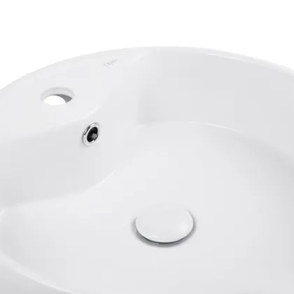 Раковина-чаша Qtap Scorpio 460х460х155 White з донним клапаном QT14117046LW — Photo 4