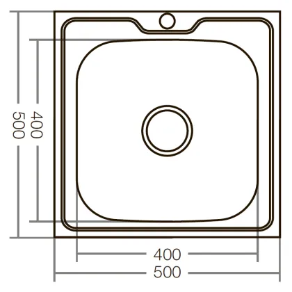 Мийка кухонна Zerix Z5050-08-180MD (micro decor) (ZS0583) — Photo 3