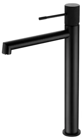 IMEX LINE BLACK MATT Змішувач для умивальника високий, чорний матовий