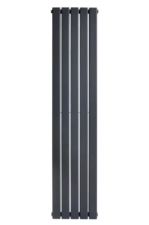 Вертикальний дизайнерський радіатор опалення ARTTIDESIGN Livorno II 5/1800/340/50 сірий матовий — Photo 3
