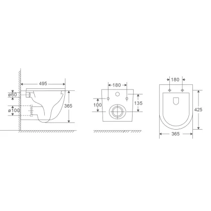 Комплект Grohe Set Унітаз ELLIPSE-0301-T3 + Інсталяція 38536001 + панель 38732000 (38536001ELLIPS0301T3) — Photo 16