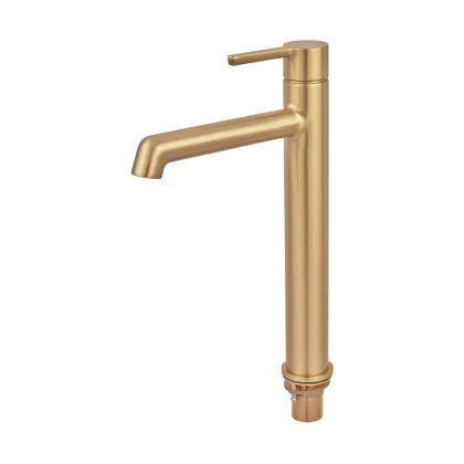 Змішувач для умивальника високий Koer KB-11029-12 Колір матове золото (KR5502) — Photo 1