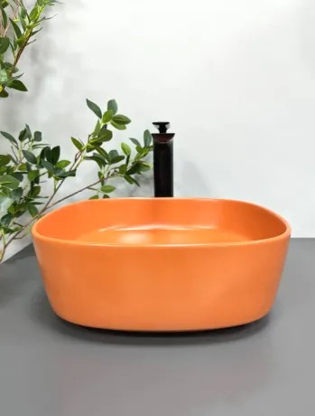 Умивальник (раковина) VBI AREZZO TERRACOTTA MATT накладний — Photo 3
