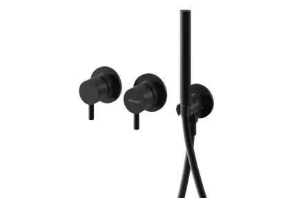 Душева система KOHLMAN AXEL 25 BLACK + BOX прихованого монтажу — Photo 4