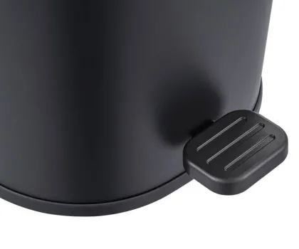 Відро для сміття з плавним закриттям овальне ZERIX PRIME-TC0105 BLACK 5 л (колір чорний) (ZX5902) — Photo 5